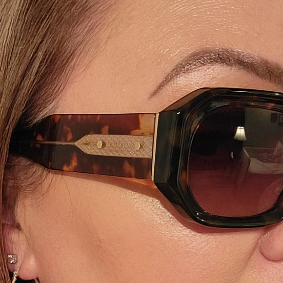 All Saints Brown Tortoise Sunglasses - Picture 4 of 6
